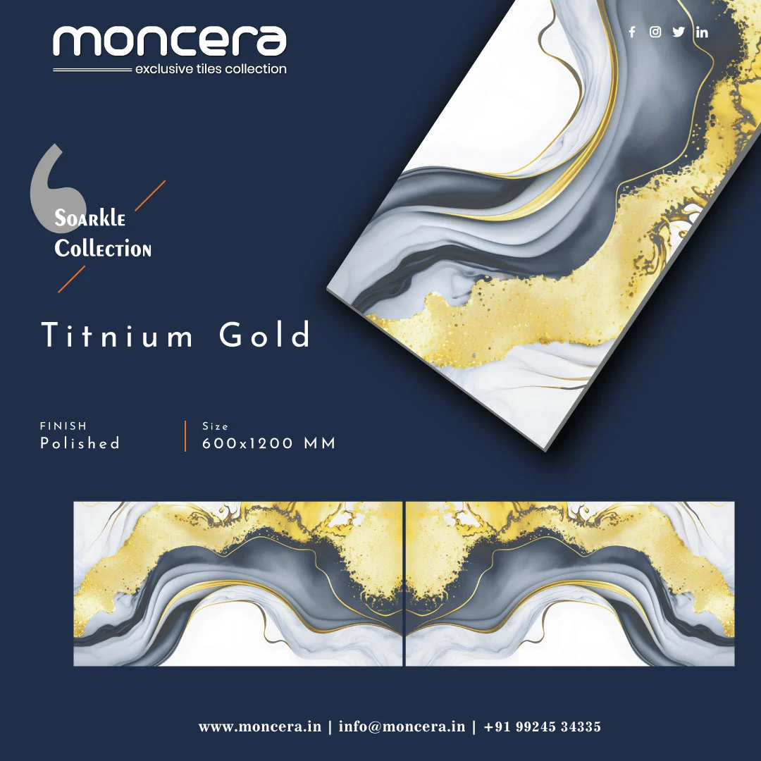 Titanium Gold 600 x 1200mm Tiles